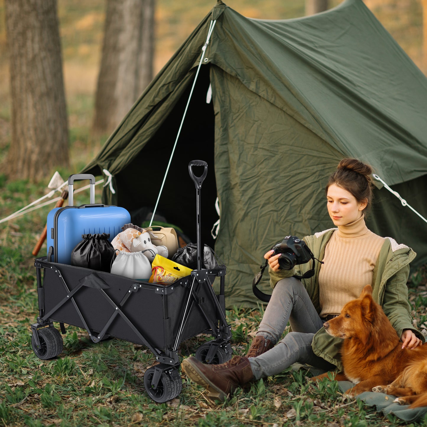 Outdoor Camping Vehicle, Black