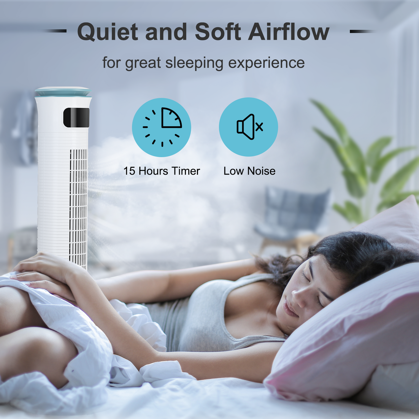 Simplelux Mist Tower Fan-43inch