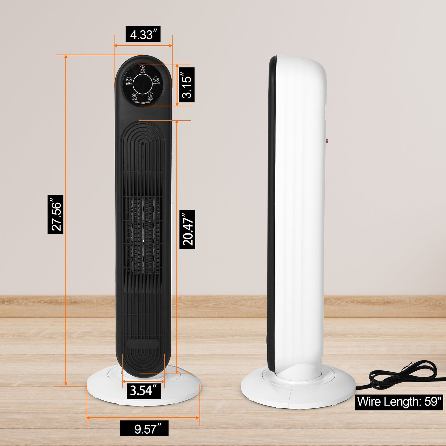 Simplelux PTC Ceramic Heating Fan-28inch