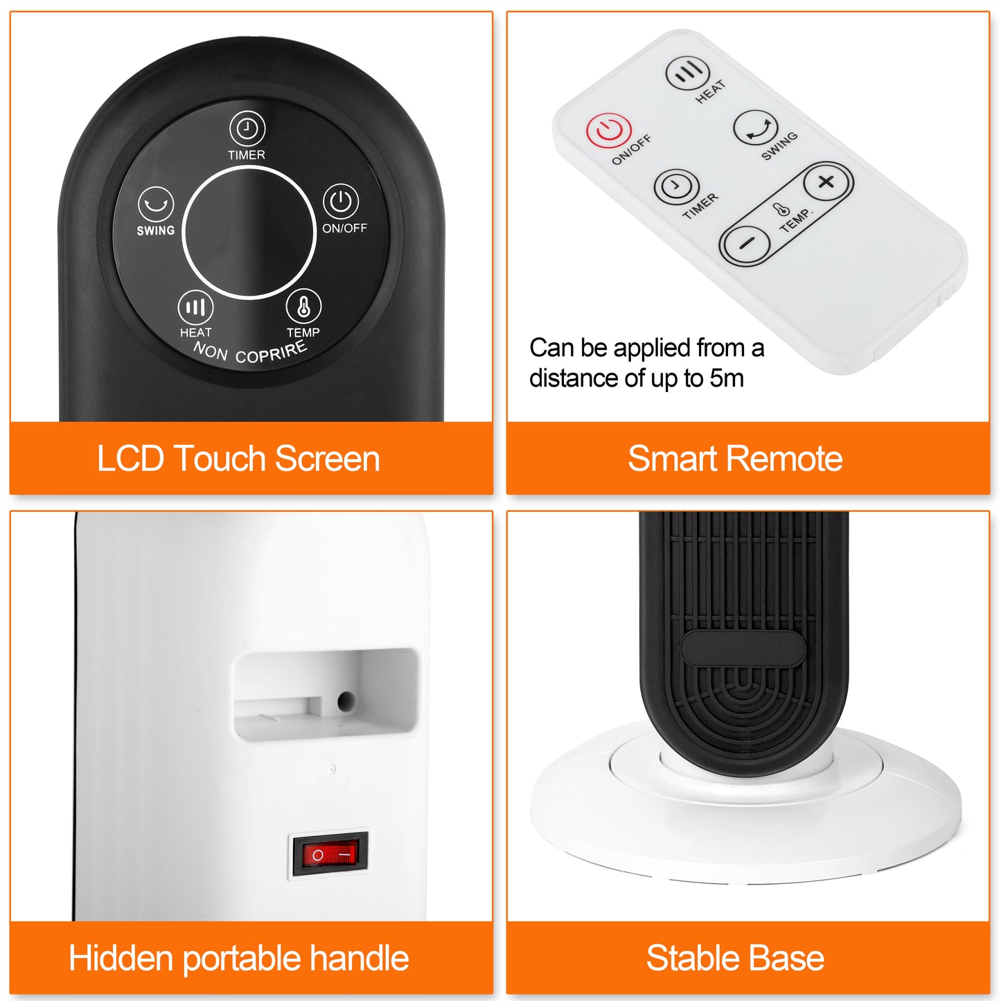 Simplelux PTC Ceramic Heating Fan-28inch