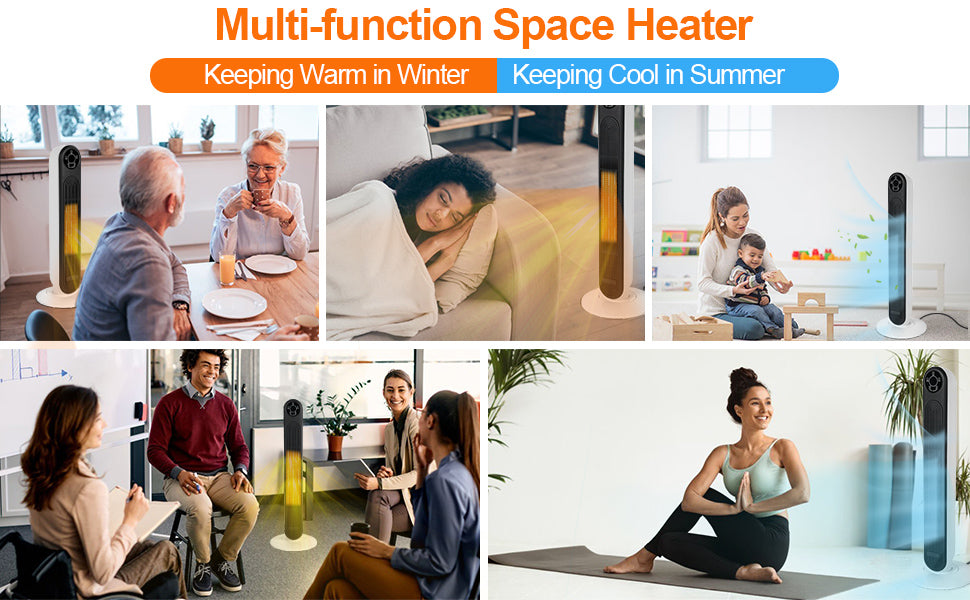 Simplelux PTC Ceramic Heating Fan-28inch