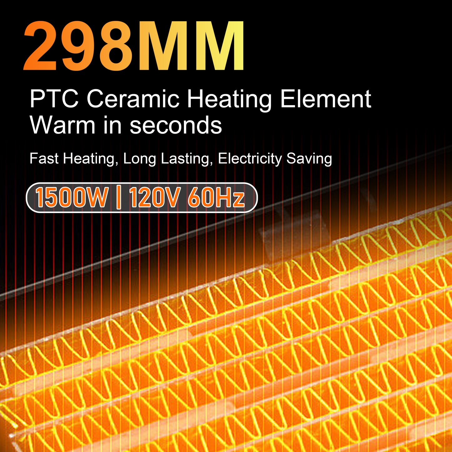 Simplelux PTC Ceramic Heating Fan- 35inch