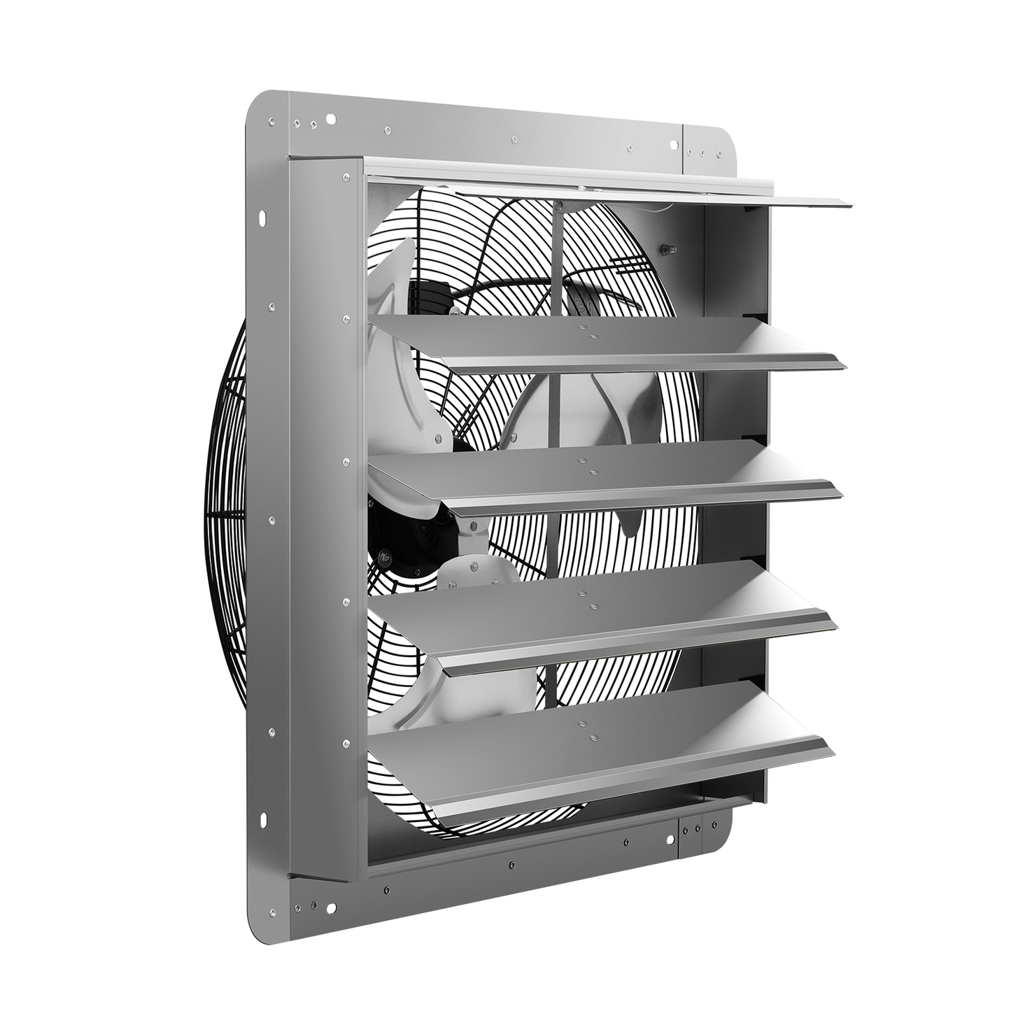 Simplelux 24 Inch Shutter Exhaust Fan , Silver