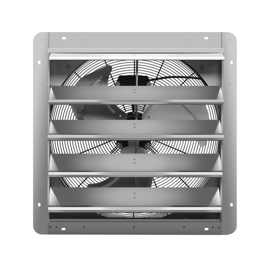 Simplelux 24 Inch Shutter Exhaust Fan , Silver
