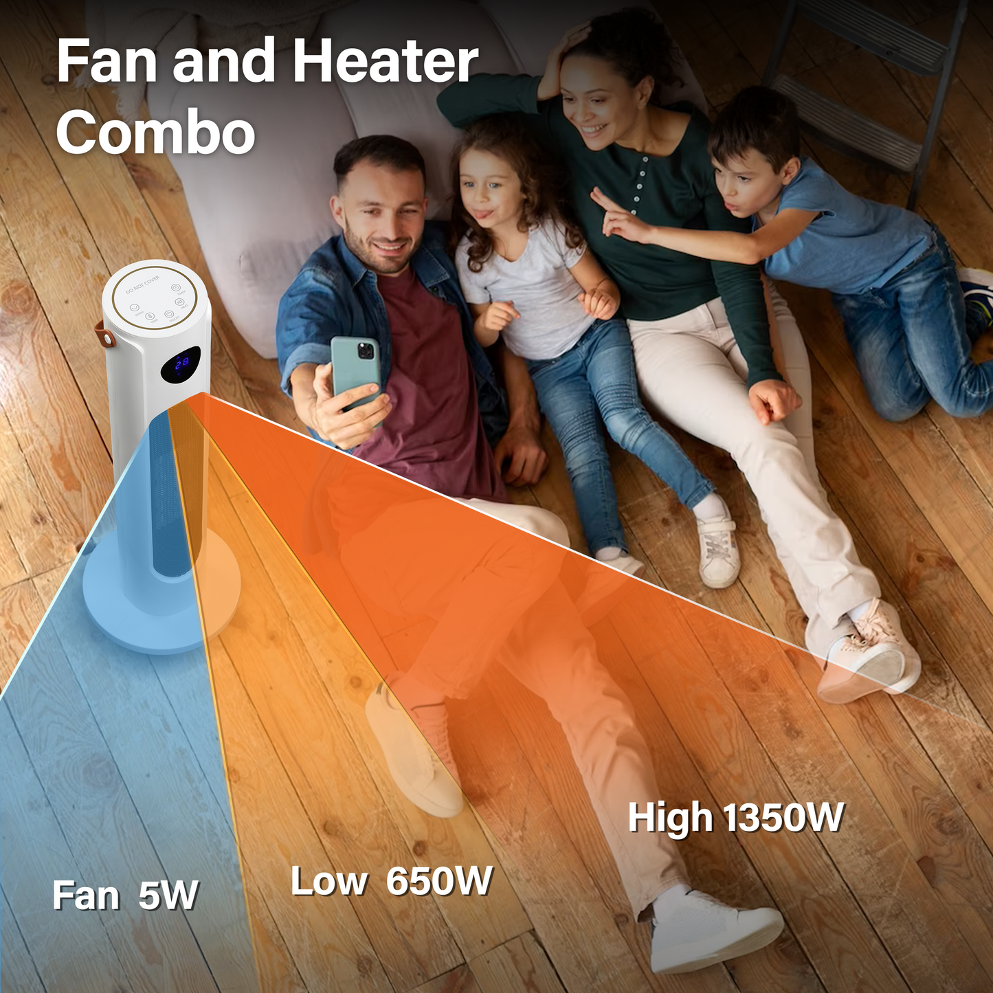Simplelux Heater Fan, White