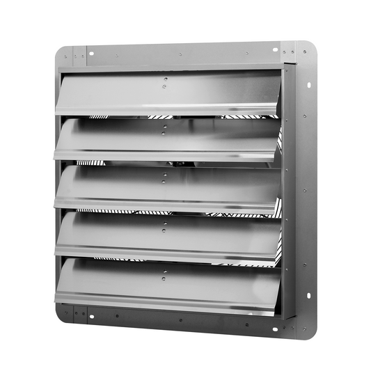 Simplelux 24 Inch Shutter Exhaust Fan , Silver