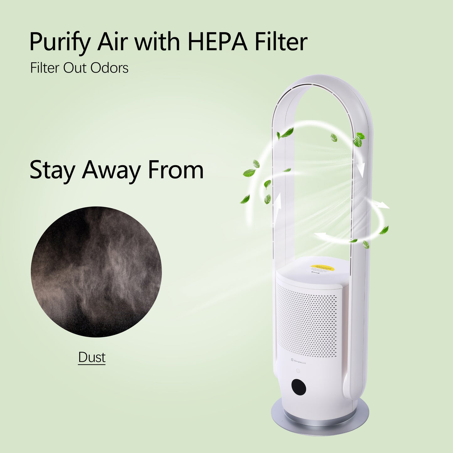 Simplelux Smart Air Purify Bladeless Fan