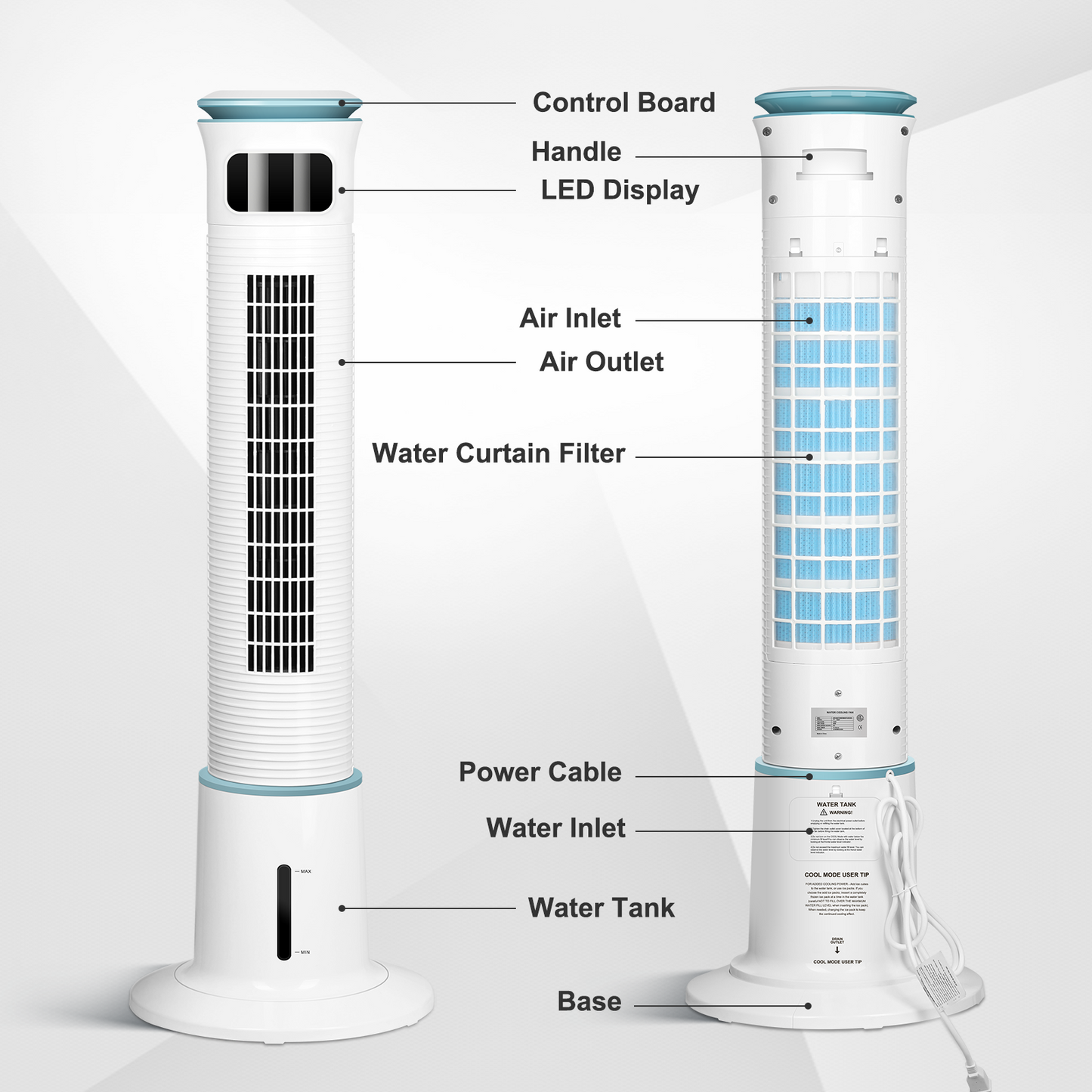 Simplelux Mist Tower Fan-43inch