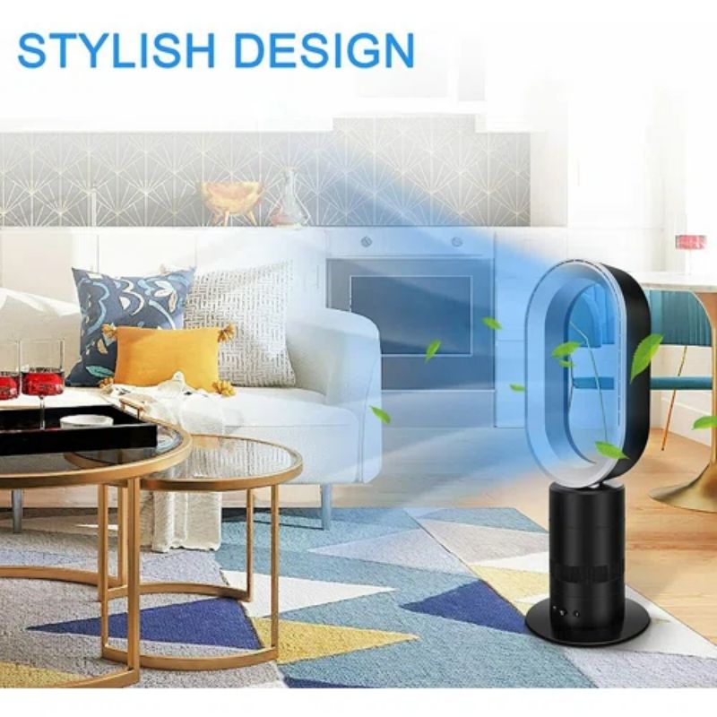 Simplelux 27 Inch Bladeless Tower Fan, Black