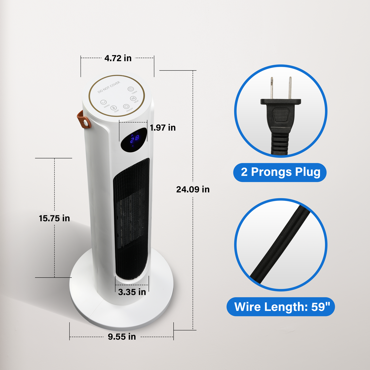 Simplelux Heater Fan, White