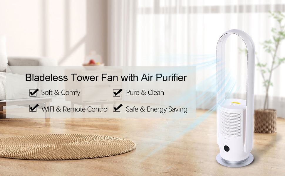 Simplelux Smart Air Purify Bladeless Fan