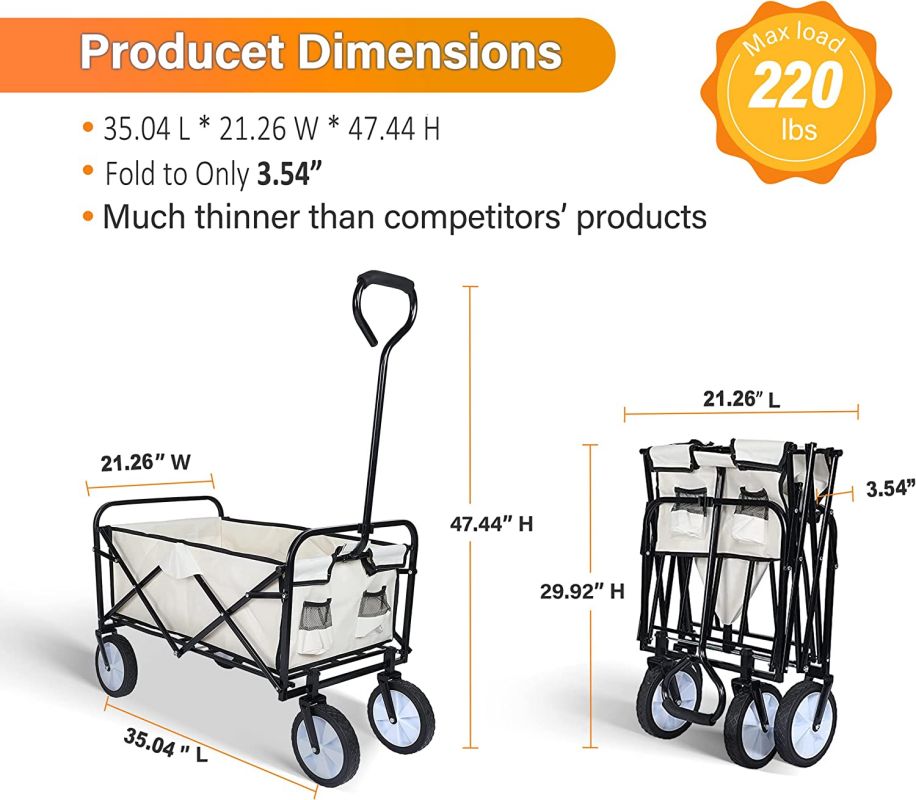 Simplelux Garden Cart, White
