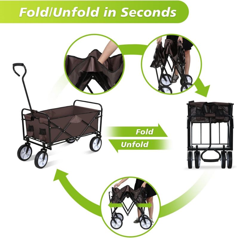 Simplelux Garden Cart,Brown