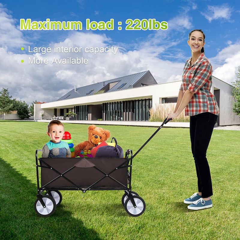 Simplelux Garden Cart,Brown