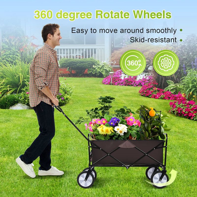 Simplelux Garden Cart,Brown