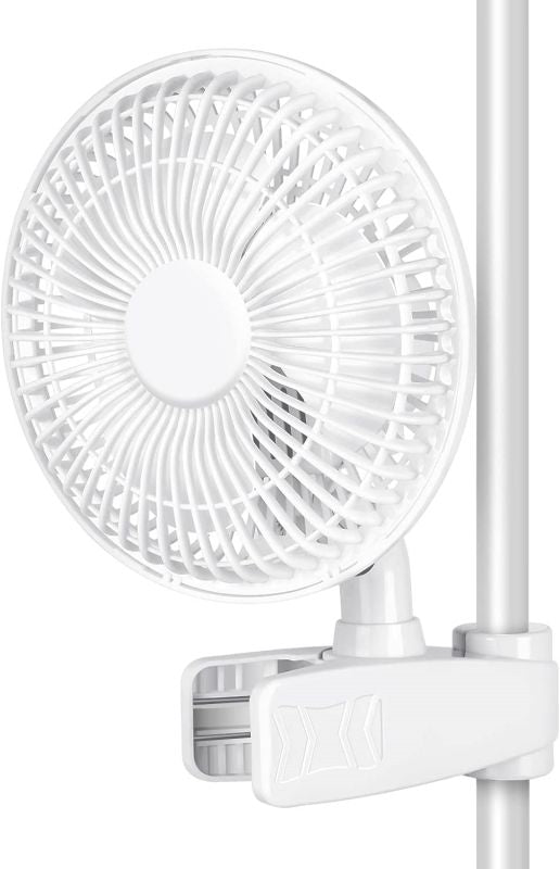 Simplelux Tent Poles Clip Fan, White