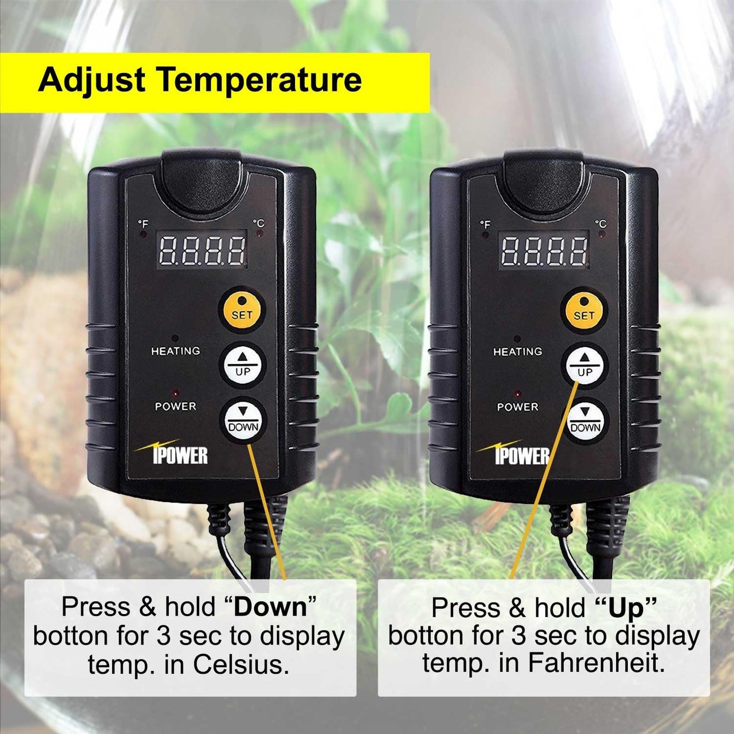 Simplelux Warm Hydroponic Seedling Heat Mat with Digital Thermostat Controller