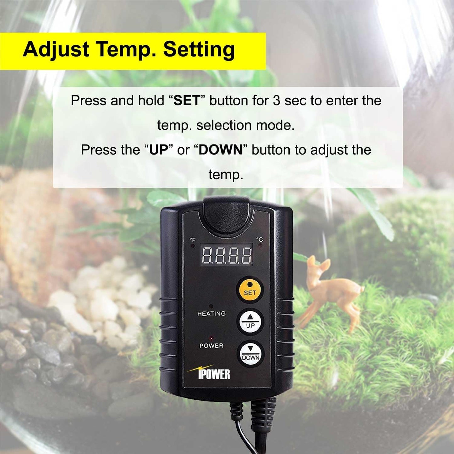 Simplelux Warm Hydroponic Seedling Heat Mat with Digital Thermostat Controller