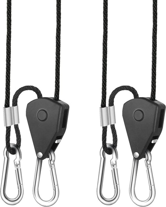 Simplelux Adjustable Rope with Clip Hanger, Black