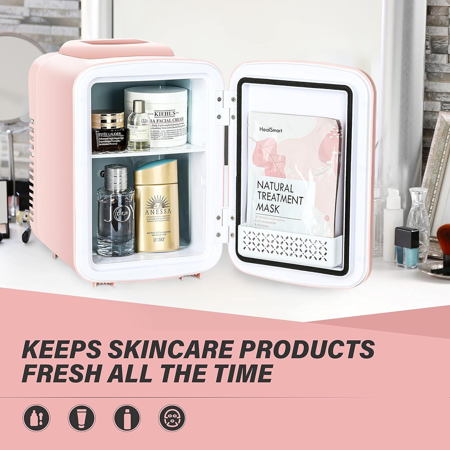 Simplelux Mini refrigerator Pink