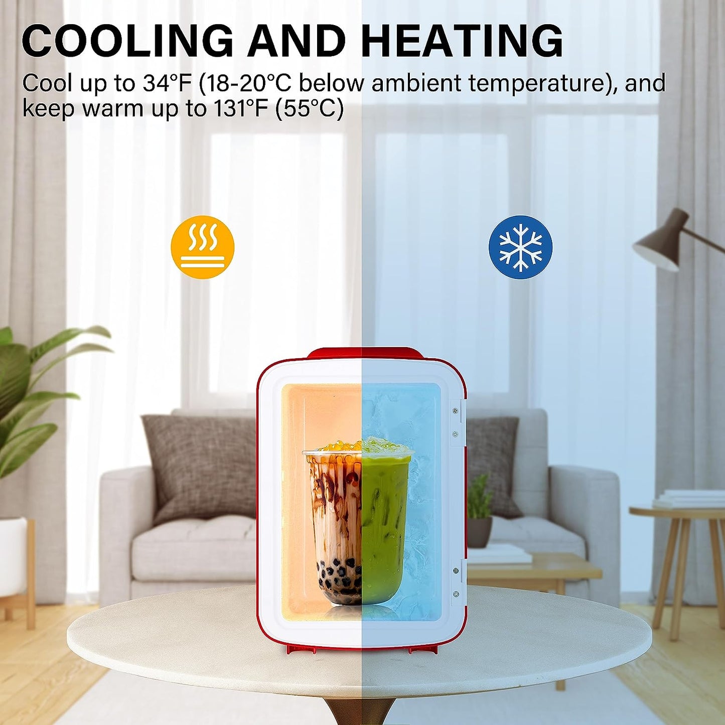 Simplelux Mini refrigerator Red