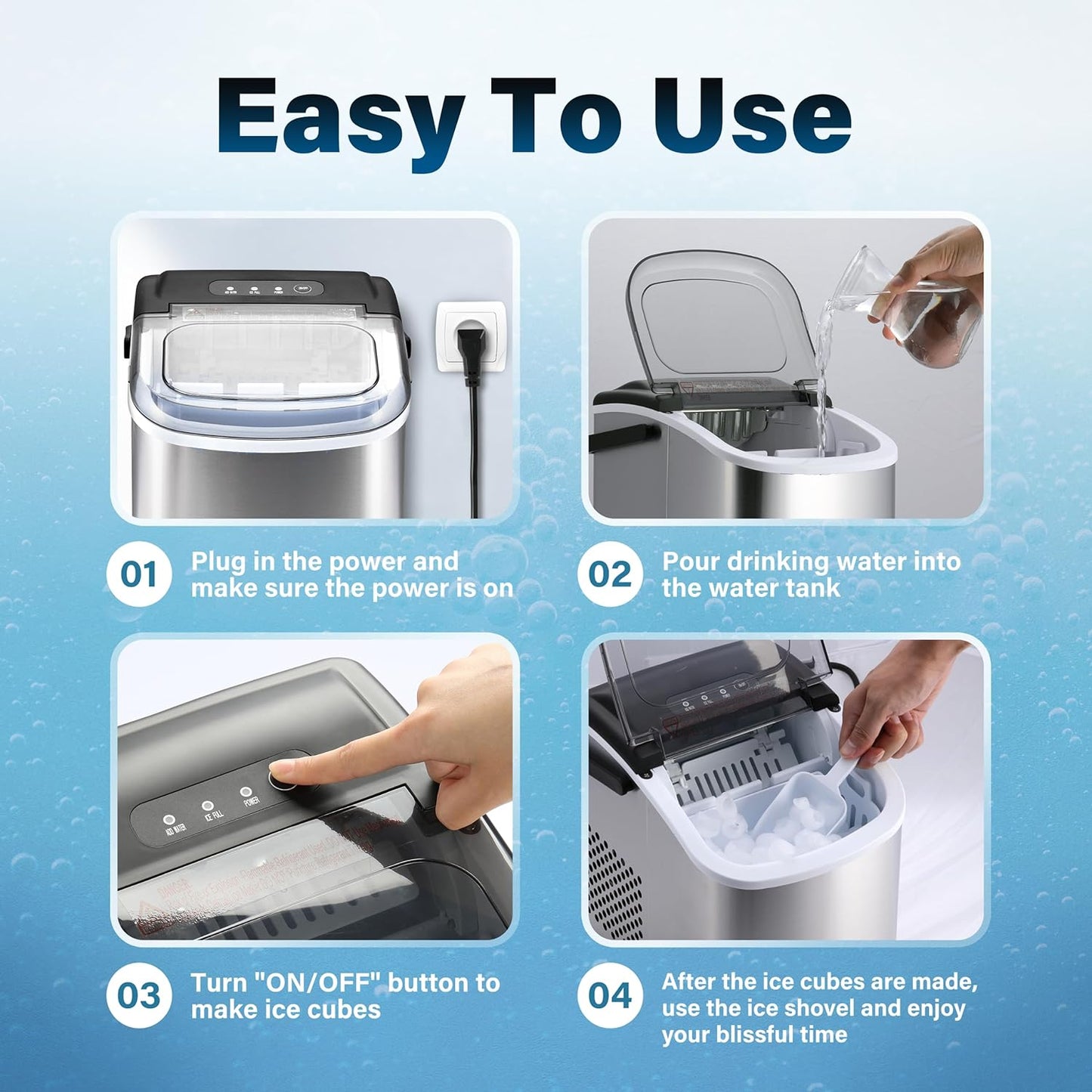 Simplelux Ice maker machine Silver