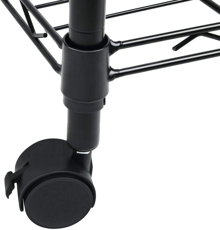 Simplelux Heavy Duty 5-Shelf Shelving Unit, 5 Tier, Black