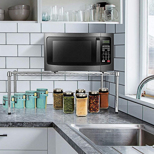 Simplelux 1-Tier Adjustable Storage Rack, Chrome