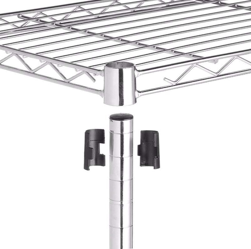 Simplelux Heavy Duty 5-Shelf Shelving Unit,Chrome