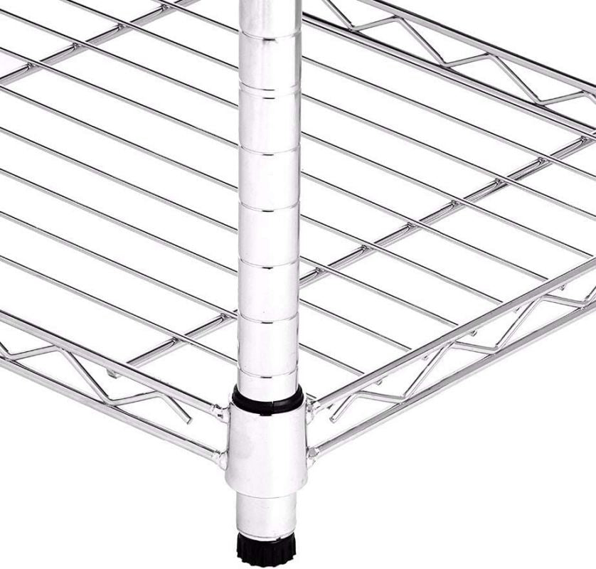 Simplelux Heavy Duty 5-Shelf Shelving Unit,Chrome