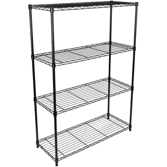 Simplelux 4-Tier Storage Shelving ,Black