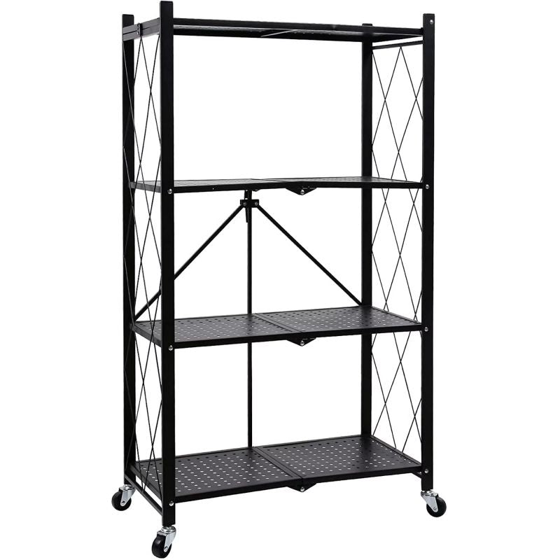 Simplelux 4-Tier Foldable Metal Rack Storage Shelving