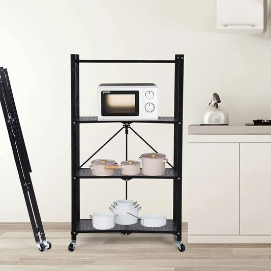 Simplelux 4-Tier Foldable Metal Rack Storage Shelving