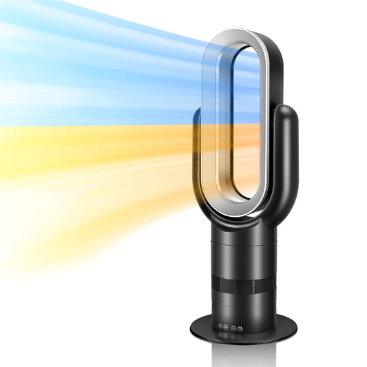 Simplelux 26-Inch Bladeless Tower Fan, Black