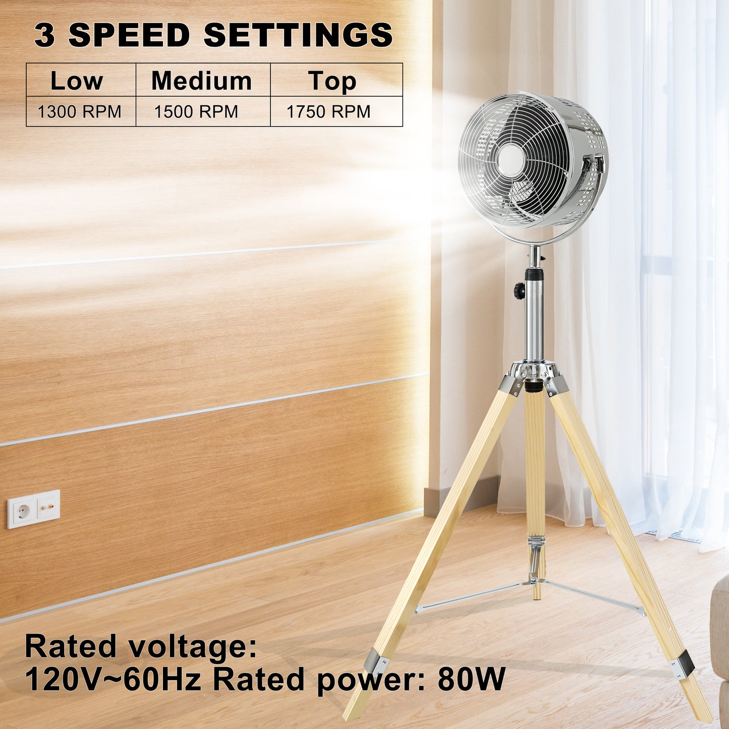Simplelux Tripod Pedestal Fan