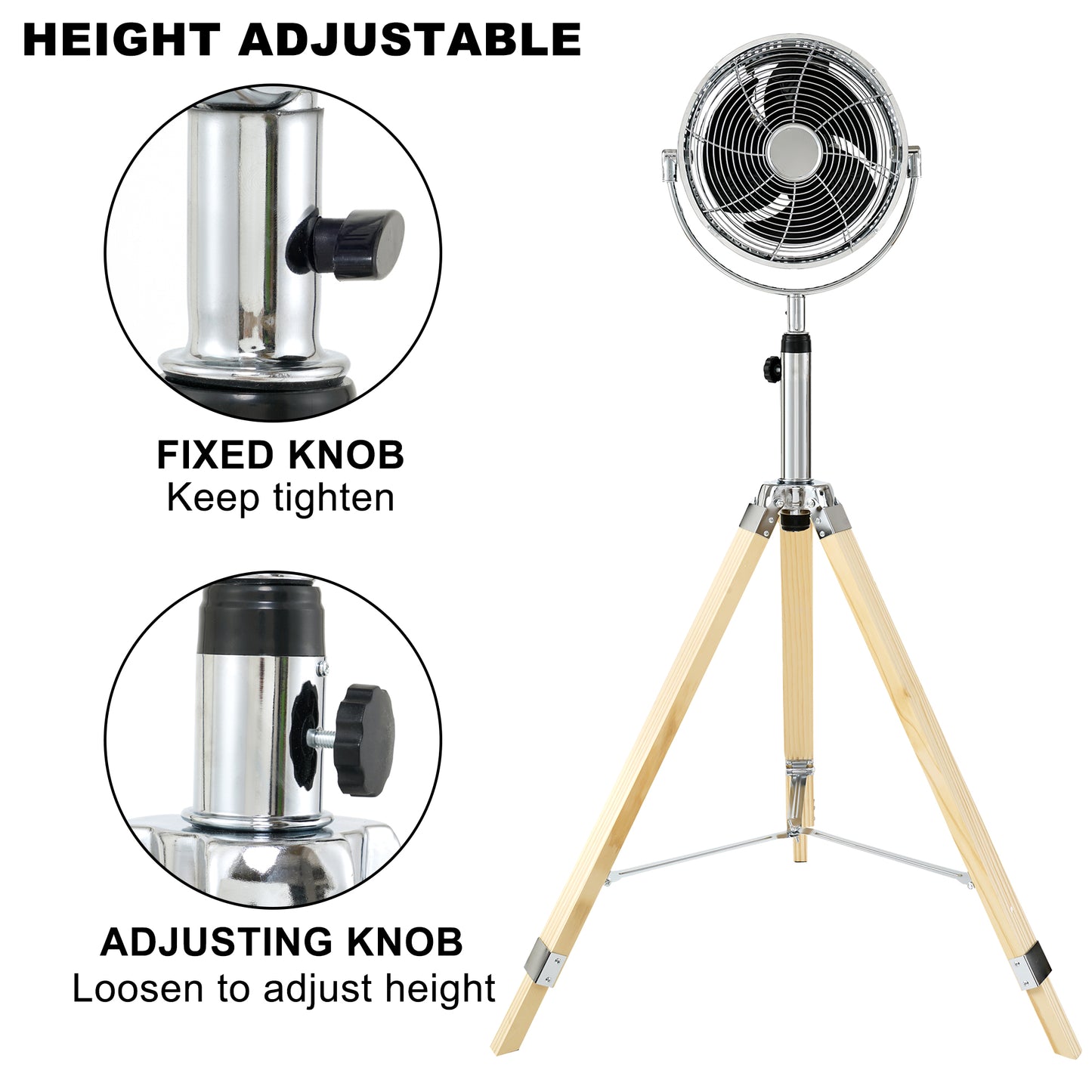 Simplelux Tripod Pedestal Fan