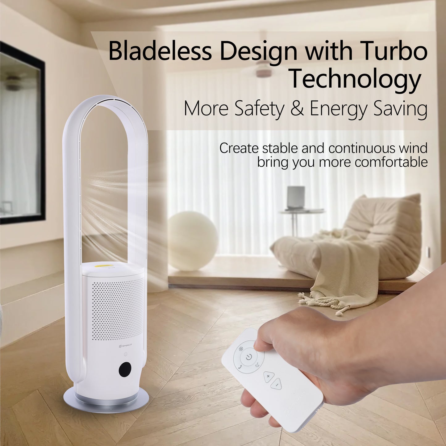 Simplelux Smart Air Purify Bladeless Fan