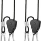 Simplelux Adjustable Rope with Clip Hanger, Black