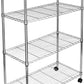 Simplelux Adjustable Steel Storage Chrome Shelves 4-Tier